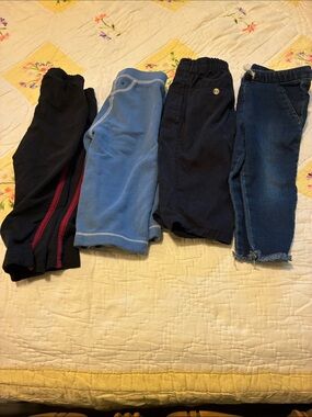 Kids, Boys Navy and Light Blue Casual Bottoms Pack-2 Jogging Jeans, Blue